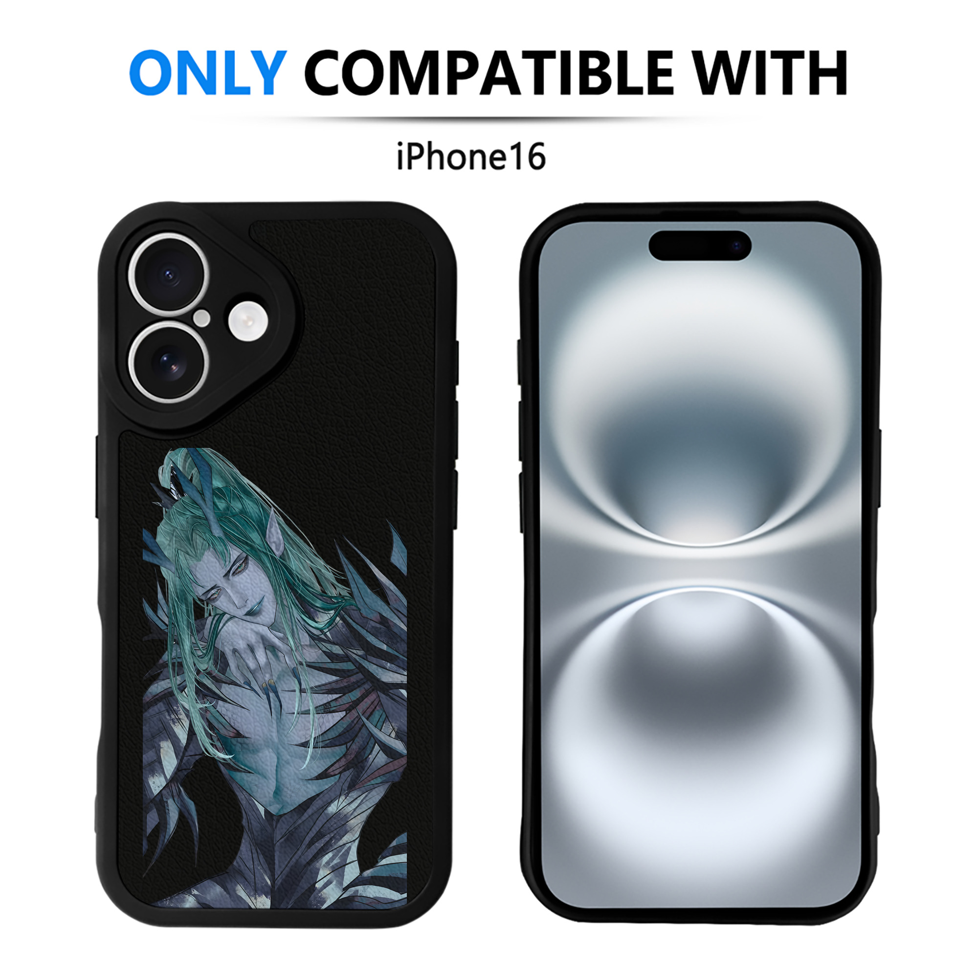 （画像用） Ne Zha 2 ナタ 魔童の大暴れ 【iPhone 16シリーズ対応】シリコンスマホケース（レザー調） 材質：シリコン